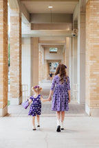TCU Purple Frog Flutter Twirl Dress by Mila & Rose ®