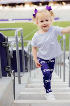 TCU Purple Frog Leggings by Mila & Rose ®