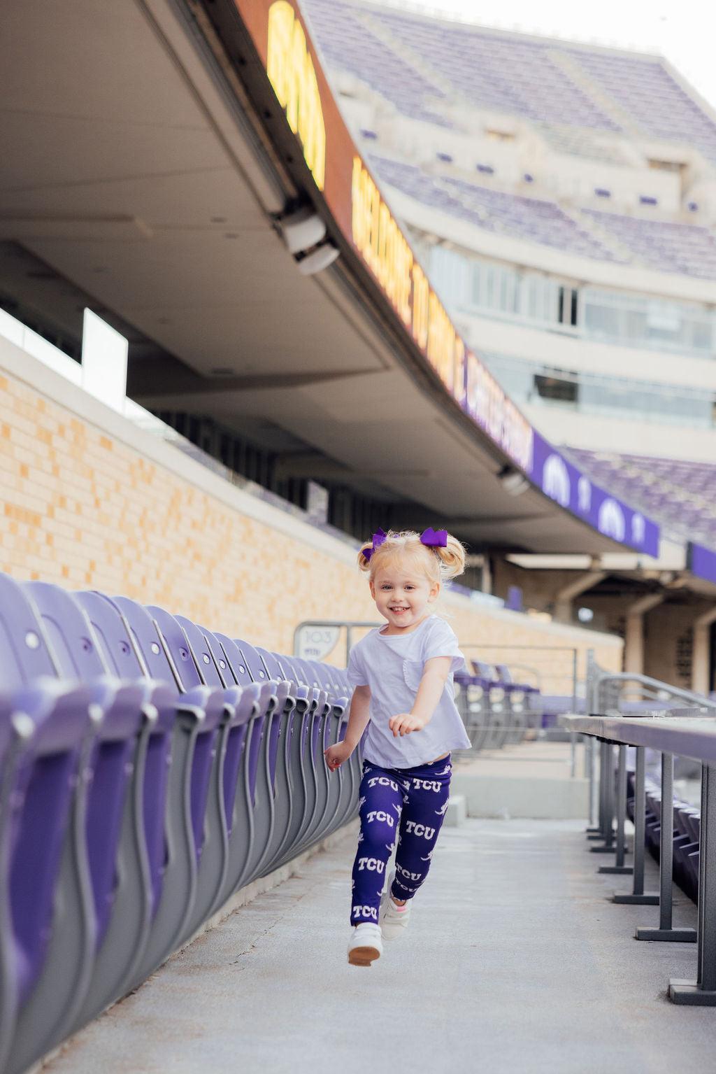 TCU Purple Frog Leggings by Mila & Rose ®