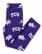 TCU Purple Frog Leggings by Mila & Rose ®