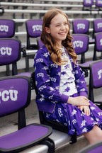 TCU Purple Frog Satin Jacket by Mila & Rose ®