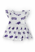 TCU White Frog S/S Flutter Twirl Bodysuit by Mila & Rose ®