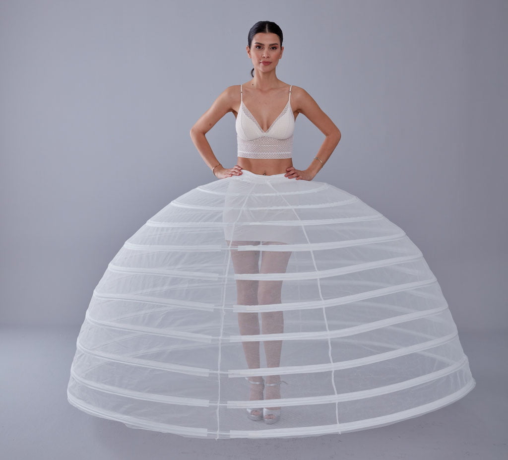 White Petticoat for Costumes and Bridal Gowns, Crinoline by Bridal Port