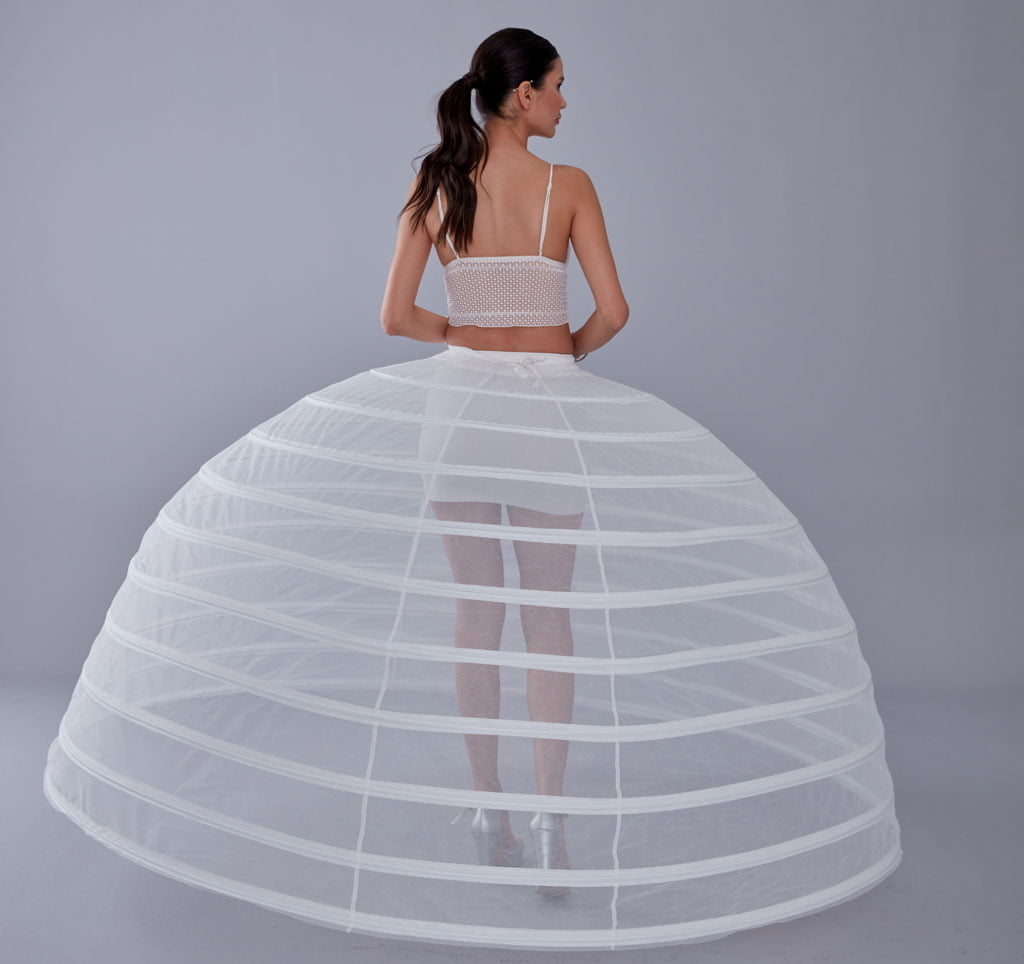 White Petticoat for Costumes and Bridal Gowns, Crinoline by Bridal Port