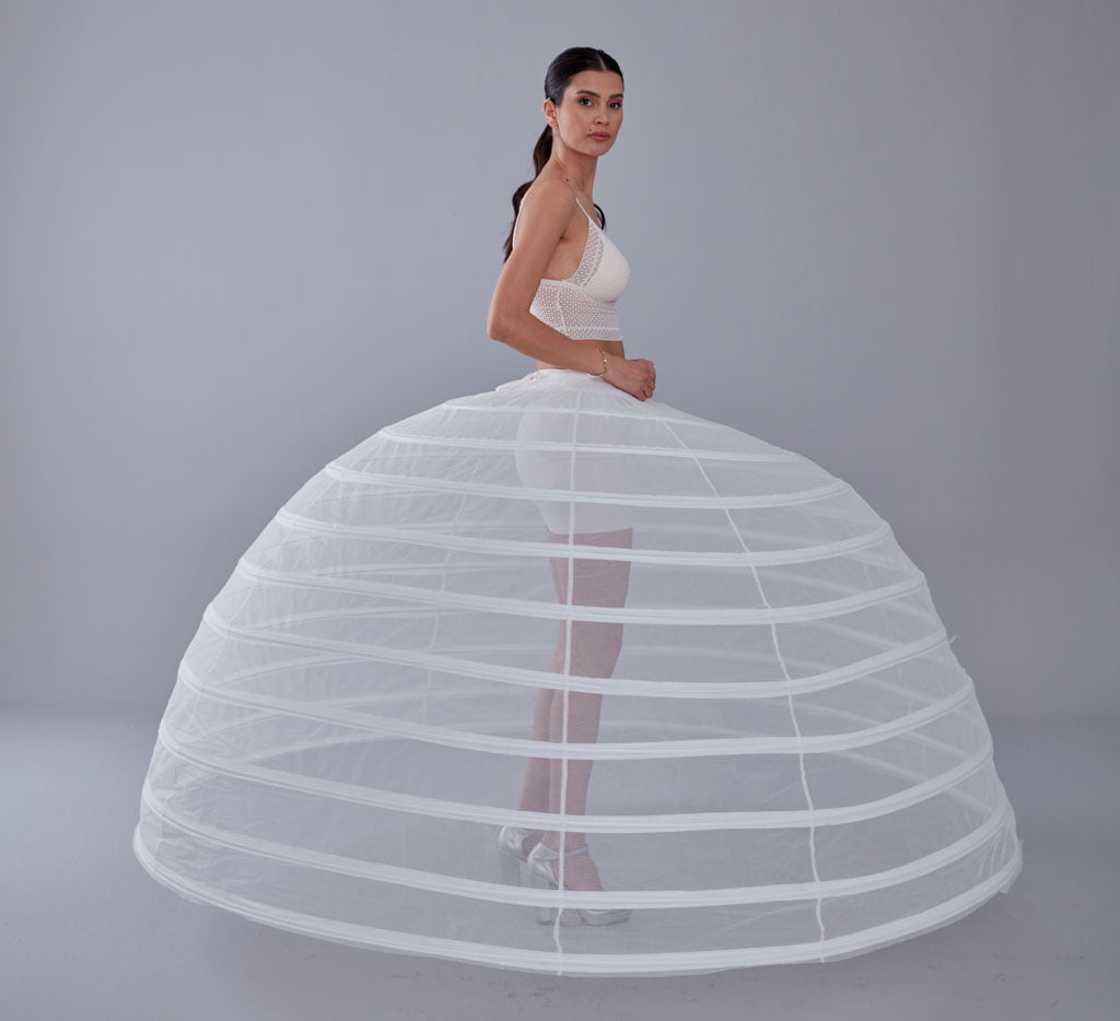 White Petticoat for Costumes and Bridal Gowns, Crinoline by Bridal Port
