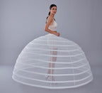 White Petticoat for Costumes and Bridal Gowns, Crinoline by Bridal Port