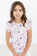 Tee Time S/S Ruffle Tee by Mila & Rose ®