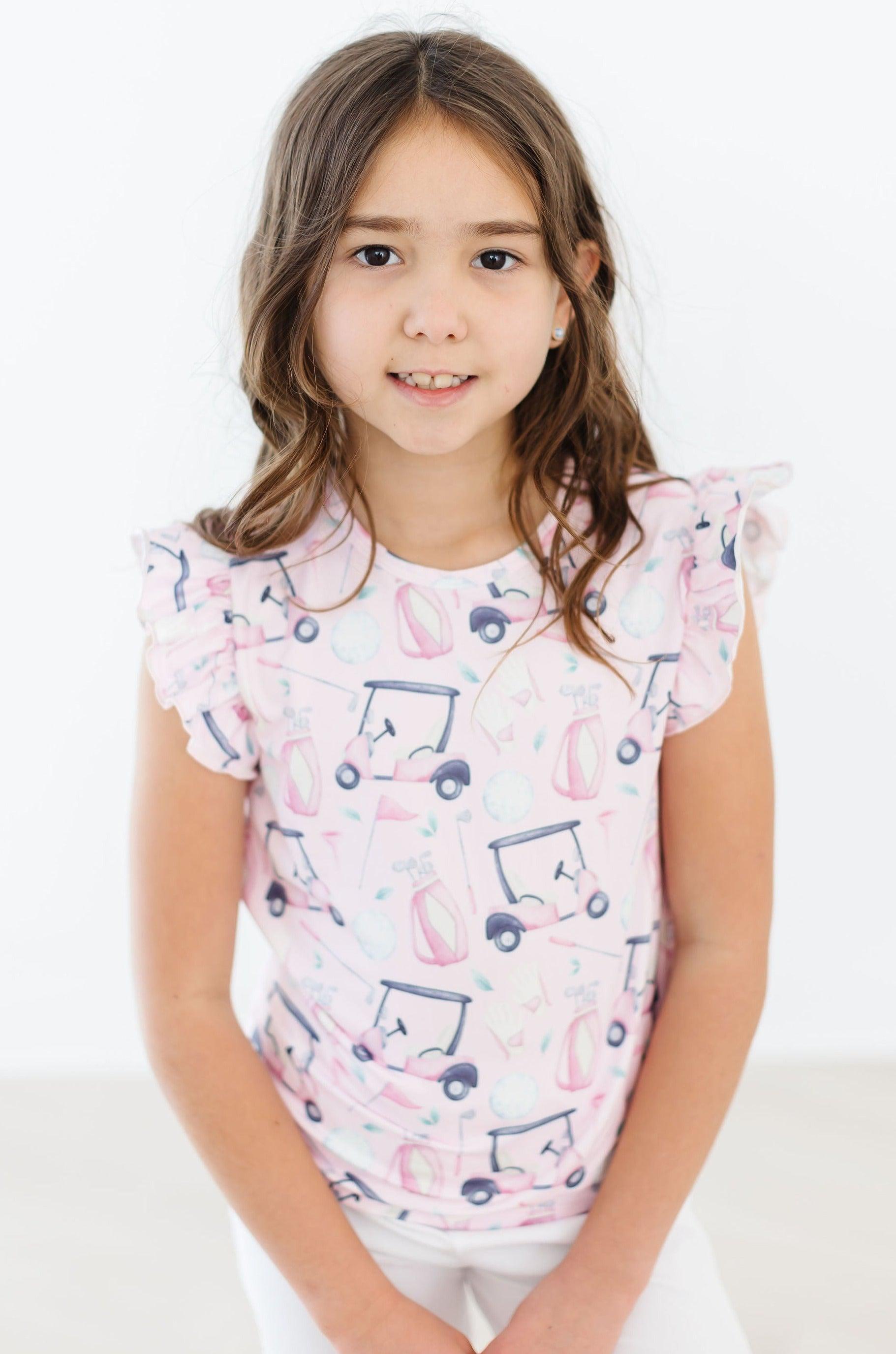 Tee Time S/S Ruffle Tee by Mila & Rose ®
