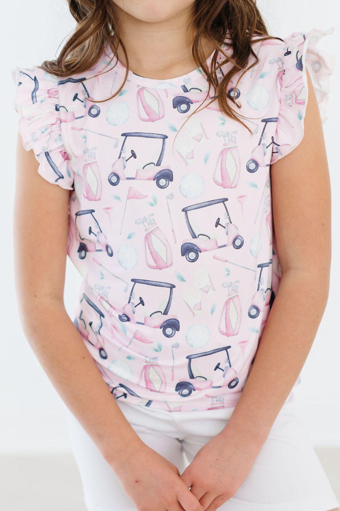 Tee Time S/S Ruffle Tee by Mila & Rose ®