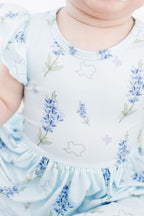 Texas Bluebonnets S/S Flutter Twirl Bodysuit by Mila & Rose ®