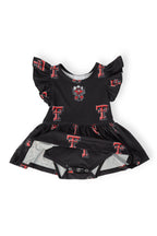 Texas Tech Black Raider Red S/S Flutter Twirl Bodysuit by Mila & Rose ®
