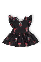 Texas Tech Black Raider Red S/S Flutter Twirl Bodysuit by Mila & Rose ®