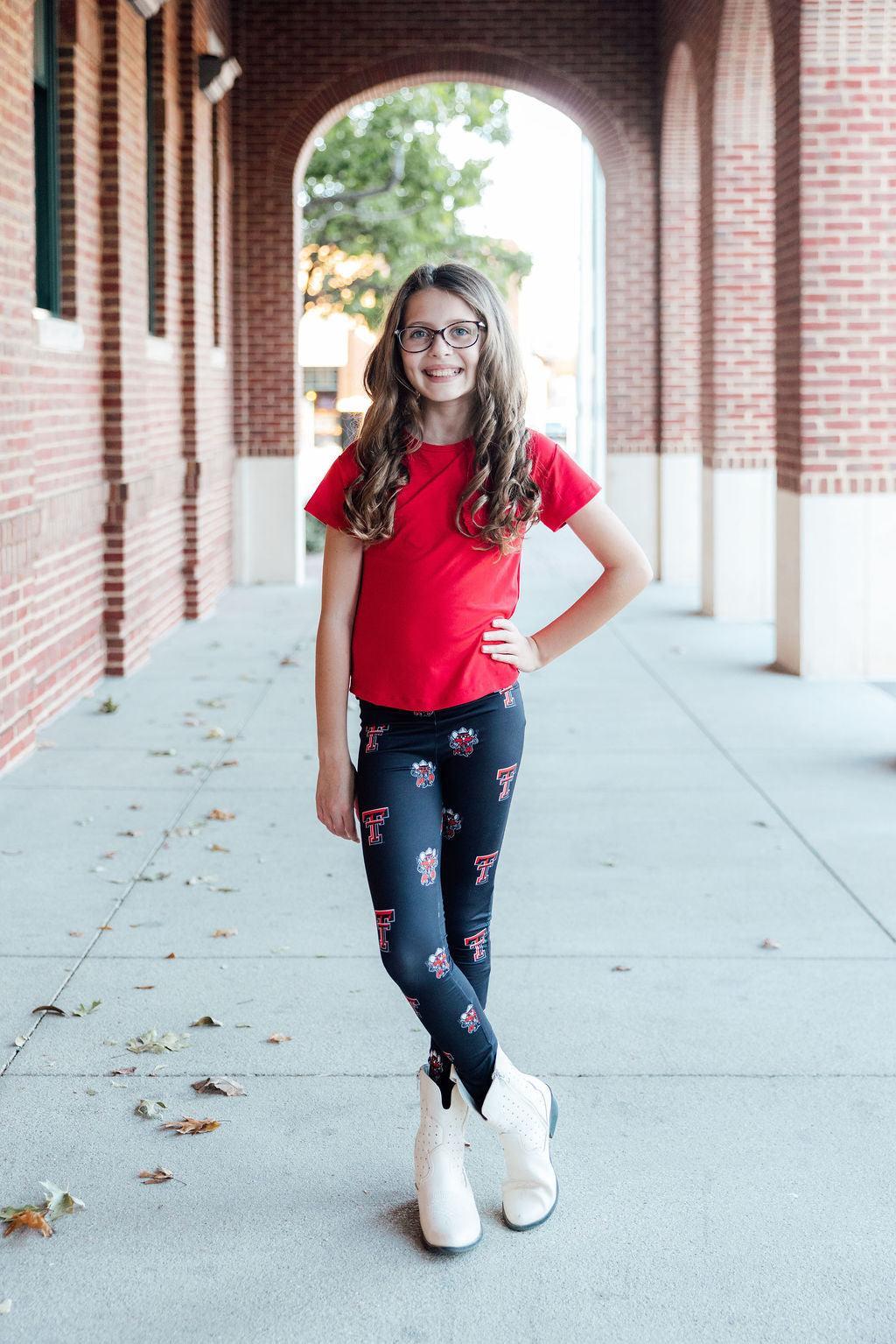 Texas Tech Black Raider Red Leggings by Mila & Rose ®