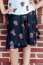 Texas Tech Black Raider Red Twirl Skort by Mila & Rose ®