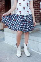 Texas Tech Plaid Raider Red Twirl Skort by Mila & Rose ®