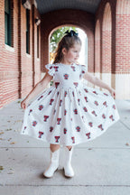 Texas Tech White Raider Red Flutter Twirl Dress by Mila & Rose ®