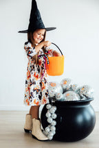 Trick or Twirl 3/4 Sleeve Pocket Twirl Dress by Mila & Rose ®