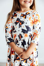 Trick or Twirl 3/4 Sleeve Pocket Twirl Dress by Mila & Rose ®