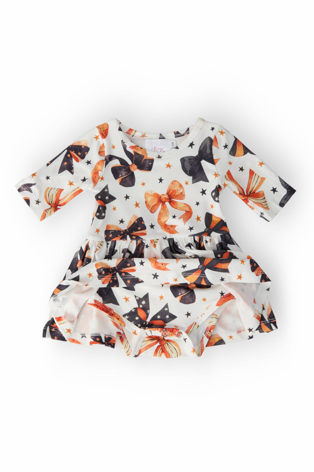 Trick or Twirl 3/4 Sleeve Twirl Bodysuit by Mila & Rose ®