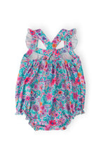 Tropical Garden Ruffle Cross Back Romper by Mila & Rose ®