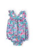 Tropical Garden Ruffle Cross Back Romper by Mila & Rose ®