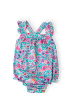 Tropical Garden Ruffle Cross Back Romper by Mila & Rose ®