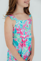 Tropical Punch Ruffle Maxi Dress by Mila & Rose ®