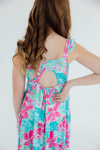 Tropical Punch Ruffle Maxi Dress by Mila & Rose ®