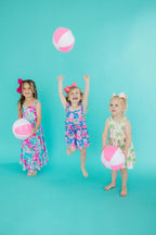 Tropical Punch Ruffle Maxi Dress by Mila & Rose ®