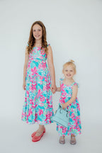 Tropical Punch Ruffle Maxi Dress by Mila & Rose ®