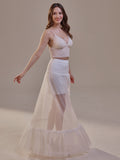 Trumpet Petticoat Skirt with Waist Corsage , Bridal Crinoline Slip by Bridal Port