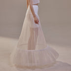 Trumpet Petticoat Skirt with Waist Corsage , Bridal Crinoline Slip by Bridal Port