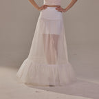 Trumpet Petticoat Skirt with Waist Corsage , Bridal Crinoline Slip by Bridal Port