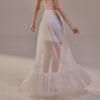 Trumpet Petticoat Skirt with Waist Corsage , Bridal Crinoline Slip by Bridal Port