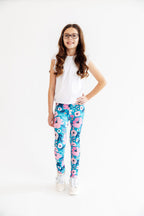 Twirling in Teal Leggings by Mila & Rose ®