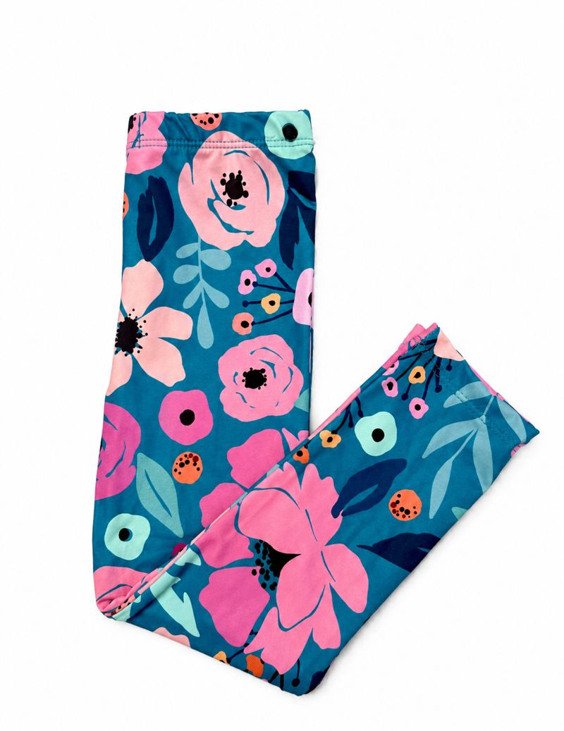 Twirling in Teal Leggings by Mila & Rose ®