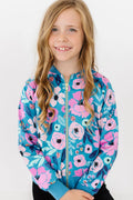 Twirling in Teal Satin Jacket by Mila & Rose ®