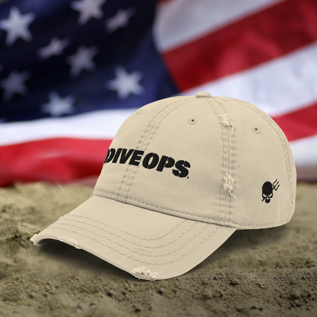 DIVE OPS® Official Distressed Hat by DeepSea Locker