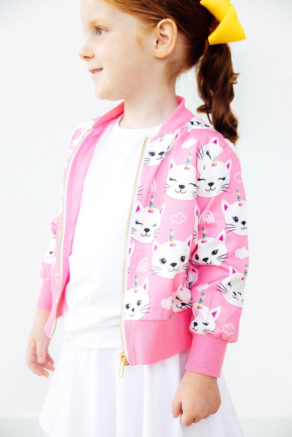 Unicorn Kitties Satin Jacket by Mila & Rose ®