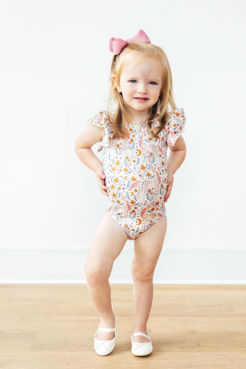Unicorn Soiree S/S Flutter Sleeve Leotard by Mila & Rose ®