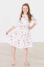 Unicorn Wish 3/4 Sleeve Pocket Twirl Dress by Mila & Rose ®