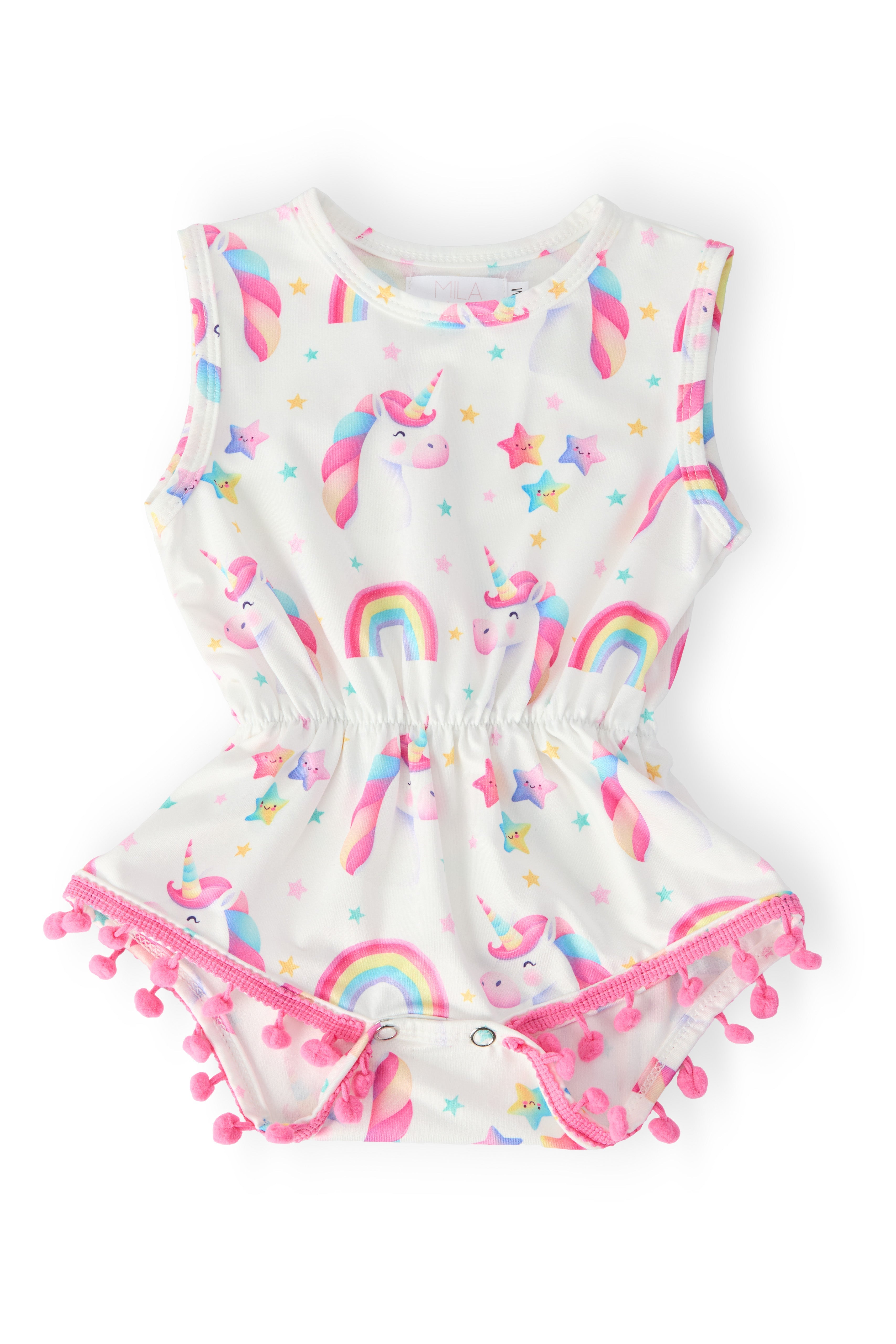 Unicorn Magic Pom Pom Romper by Mila & Rose ®