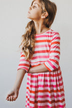 All You Need is Love 3/4 Sleeve Pocket Twirl Dress by Mila & Rose ®