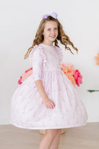 Baby Bunnies 3/4 Sleeve Ruffle Twirl Dress by Mila & Rose ®