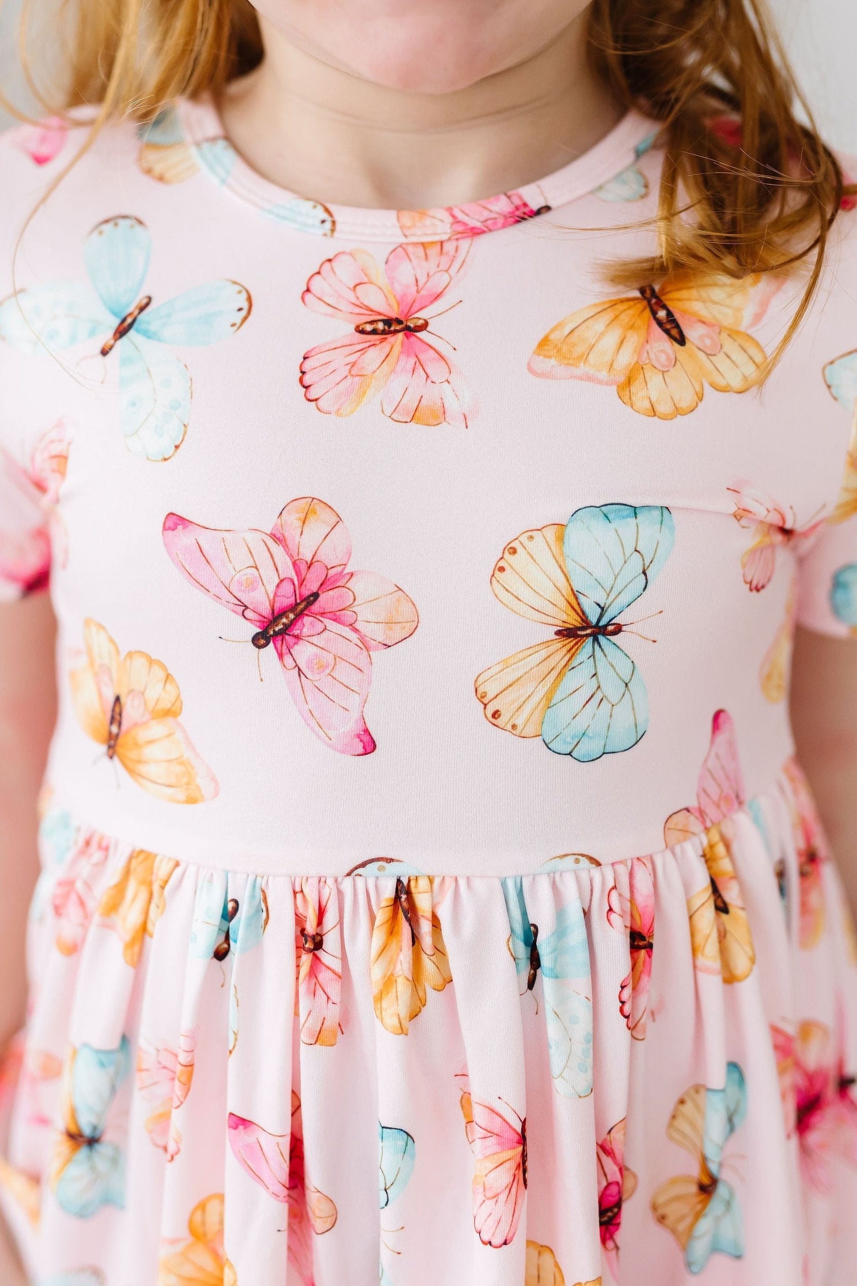 Butterfly Kisses S/S Pocket Twirl Dress by Mila & Rose ®