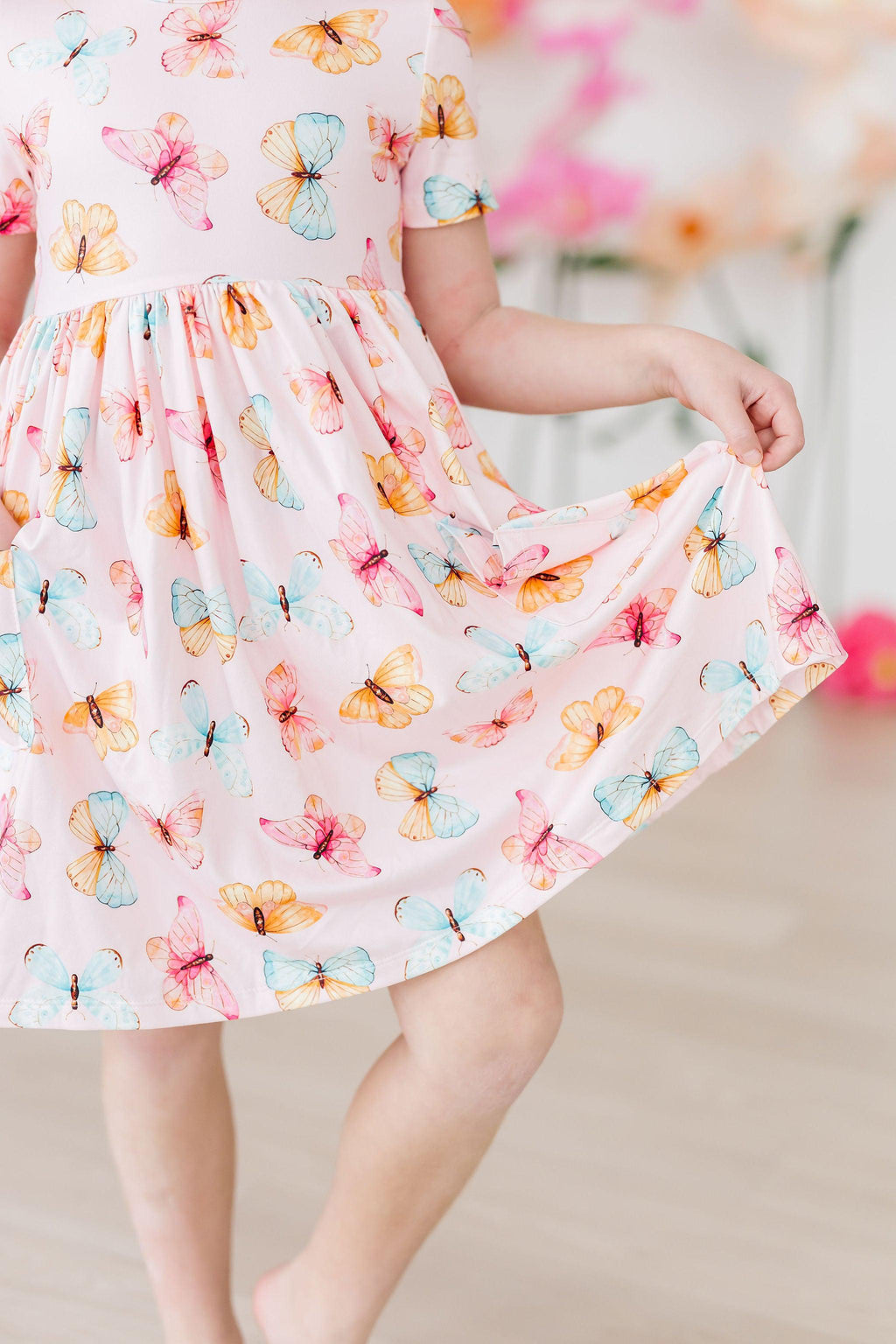 Butterfly Kisses S/S Pocket Twirl Dress by Mila & Rose ®