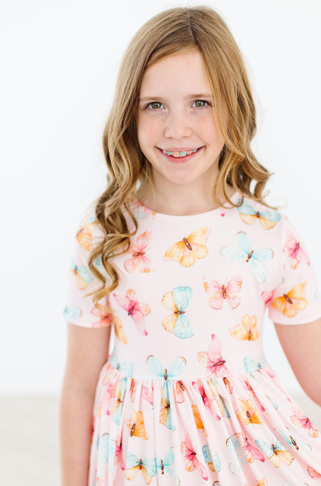 Butterfly Kisses S/S Pocket Twirl Dress by Mila & Rose ®