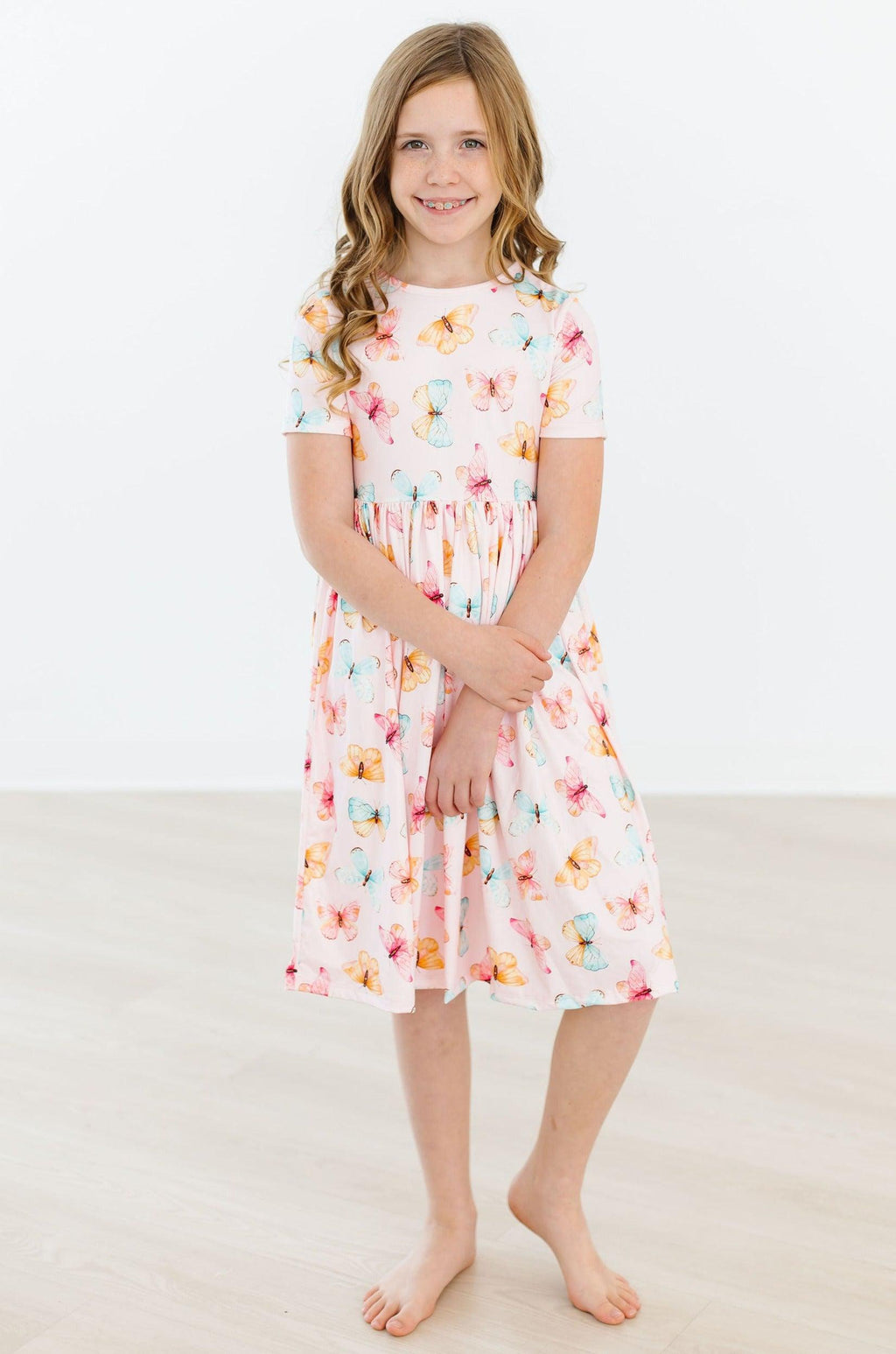Butterfly Kisses S/S Pocket Twirl Dress by Mila & Rose ®