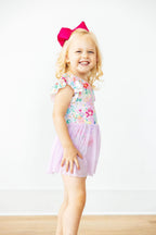 Field of Flowers S/S Twirl Leotard by Mila & Rose ®