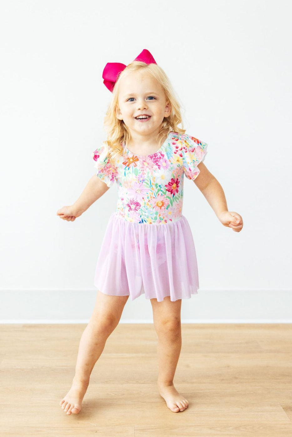 Field of Flowers S/S Twirl Leotard by Mila & Rose ®